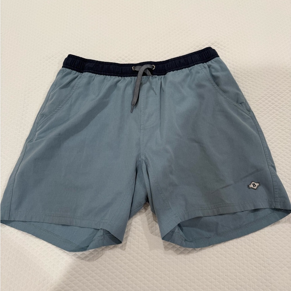 Blue Casual Shorts with Logo